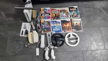 nitendo wii - Wii met 8 games - Videogameconsole + games, Games en Spelcomputers, Nieuw