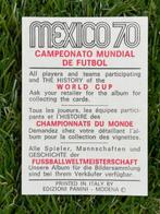 1970 Panini Mexico 70 - Sweden: Leif Eriksson - Red/Black, Verzamelen, Nieuw