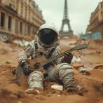Rudy Barret - Un Astronaute à Paris - XL, Antiek en Kunst