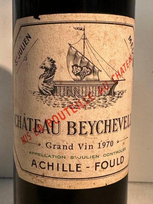 1970 Chateau Beychevelle - Saint-Julien - 1 Fles (0,75, Verzamelen, Wijnen