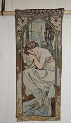 Arazzo Alfons Mucha DE NACHT - Art Nouveau - Textiel - 100
