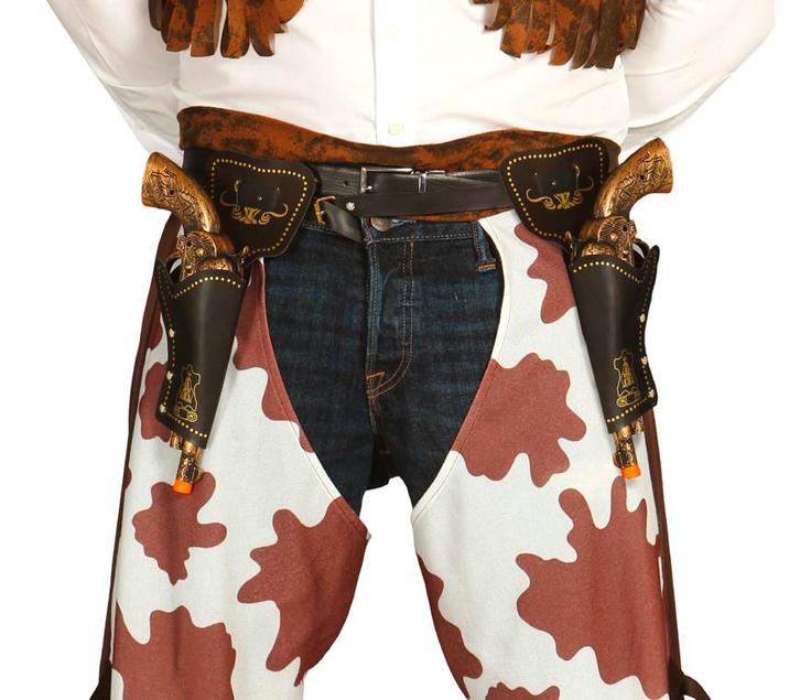 Dubbele Holster Geweren 29cm, Hobby & Loisirs créatifs, Articles de fête, Envoi