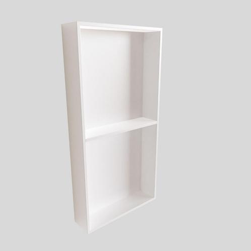 In Of Opbouwnis BWS 59.5x29.5x8 cm met 2 Schappen Wit, Doe-het-zelf en Bouw, Sanitair, Bad, Nieuw, Ophalen of Verzenden