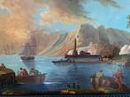 Ecole Hollandaise (XIX) - Marine sur panneau de cuivre, Antiquités & Art, Art | Peinture | Classique
