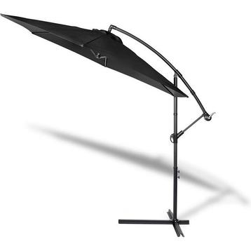 Zweefparasol - zwart - diameter 300 cm - parasol beschikbaar voor biedingen