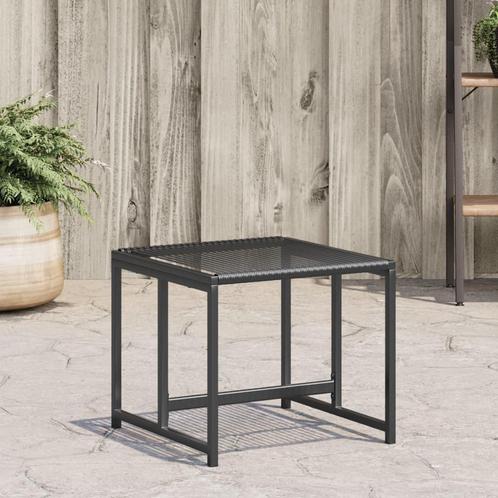 vidaXL Tuinkrukken 4 st poly rattan zwart, Tuin en Terras, Tuinsets en Loungesets, Nieuw, Verzenden