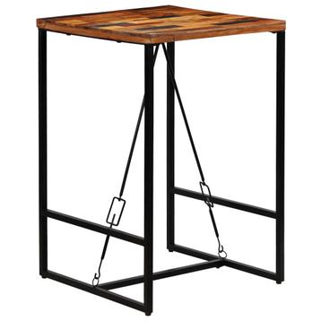 vidaXL Bartafel 70x70x106 cm massief gerecycled hout, Verzenden