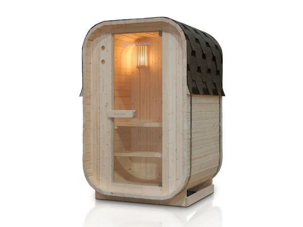 Veiling - Barrelsauna Nolvik - Incl. Toebehoren - 120x128 x1, Sport en Fitness, Sauna
