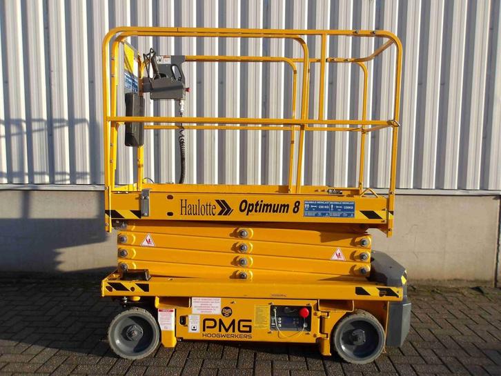 Veiling: Schaarhoogwerker Haulotte Optimum 8AC 7.77m Elektri, Zakelijke goederen, Machines en Bouw | Liften, Steigers en Ladders