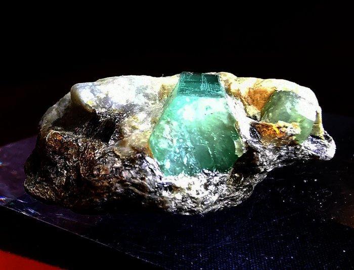 58,40 ct Panjshir-smaragd Kristallkwaliteit Solitaire 2,90 x, Collections, Minéraux & Fossiles