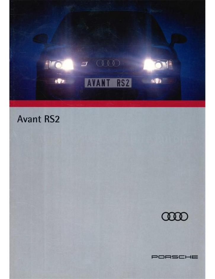 1993 AUDI RS2 AVANT BROCHURE DUITS, Boeken, Auto's | Folders en Tijdschriften