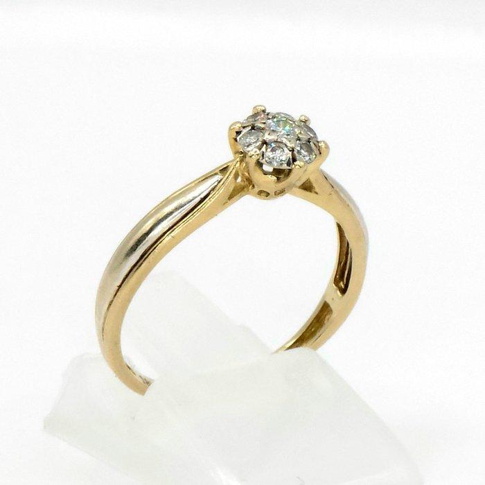 Zonder Minimumprijs - Verlovingsring - 18 karaat Geel goud -, Handtassen en Accessoires, Antieke sieraden
