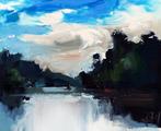 Jurij Frey - Der See, Antiek en Kunst, Kunst | Schilderijen | Modern