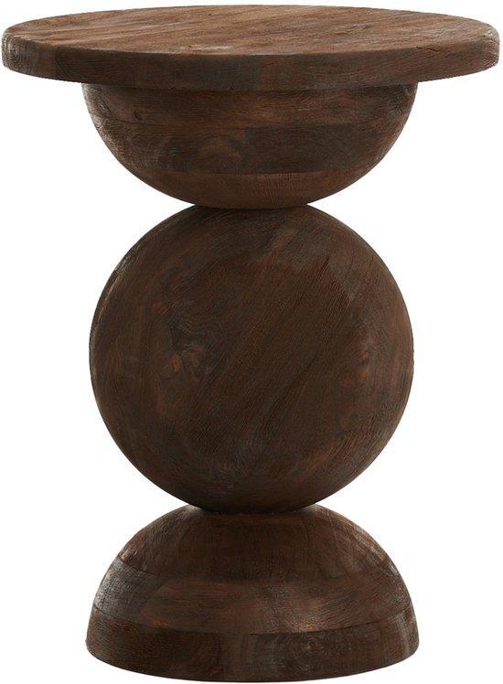 2dekans | Light & Living MIRTO bijzettafel in donker mat, Huis en Inrichting, Tafels | Bijzettafels, Ophalen of Verzenden