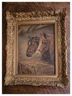 A.Hoeksema (XX) - Paarden op stal?, Antiek en Kunst