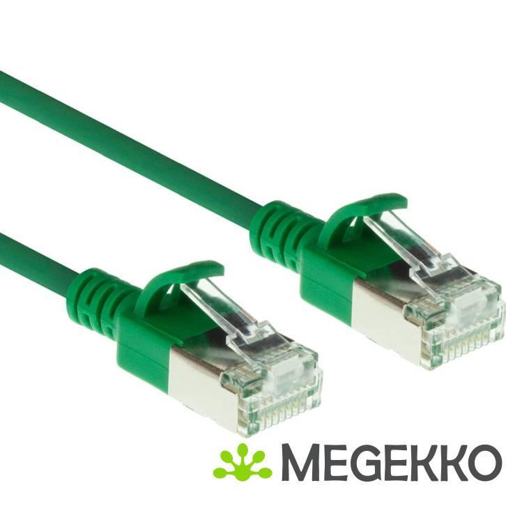 ACT Groene 5 meter LSZH U/FTP CAT6A datacenter slimline, Computers en Software, Overige Computers en Software, Nieuw, Verzenden
