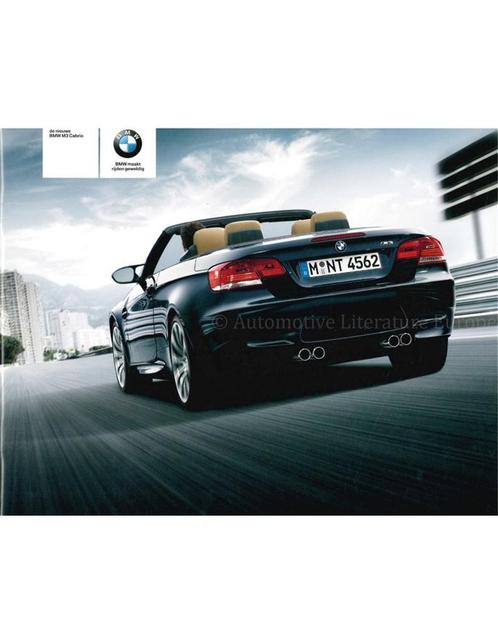 2008 BMW M3 CABRIOLET BROCHURE NEDERLANDS, Livres, Autos | Brochures & Magazines
