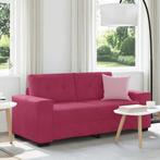 vidaXL Loveseat Sofa Wijnrood 140 cm Fluweel, Huis en Inrichting, Zetels | Zetels, Verzenden, Nieuw