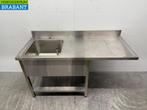 RVS Spoeltafel Spoelbak 160 x 70 cm Horeca, Ophalen of Verzenden, Nieuw in verpakking