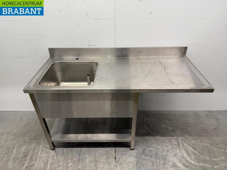 RVS Spoeltafel Spoelbak 160 x 70 cm Horeca, Zakelijke goederen, Horeca | Meubilair en Inrichting, Ophalen of Verzenden