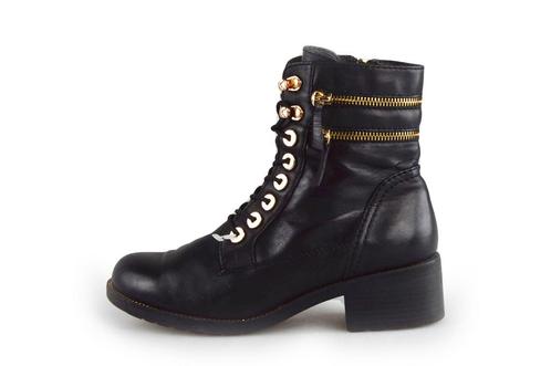 Linea Zeta Veterboots in maat 38 Zwart | 10% extra korting, Kleding | Dames, Schoenen, Zwart, Gedragen, Overige typen, Verzenden