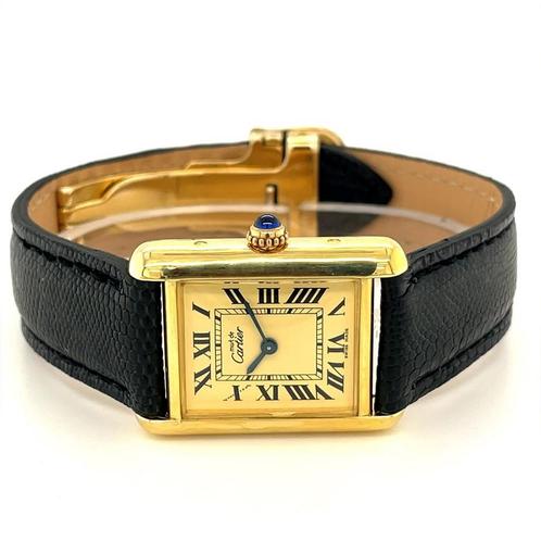 Cartier Tank Vermeil 2415 uit 2000, Handtassen en Accessoires, Horloges | Dames, Verzenden