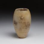 Égypte ancienne, Ancien Empire Albâtre Vase ovoïde à base, Antiek en Kunst