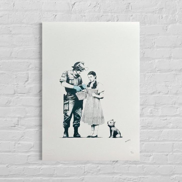 Genummerde Editie BANKSY Stop And Search, Antiek en Kunst, Kunst | Litho's en Zeefdrukken, Verzenden