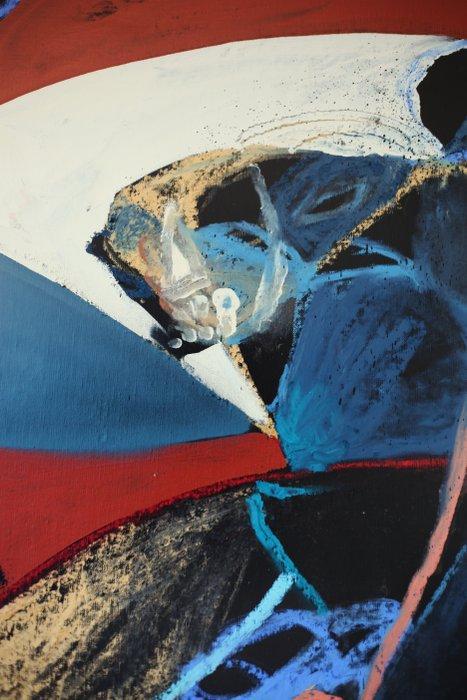 Onie Jackson - Le combat (XXXL), Antiek en Kunst, Kunst | Schilderijen | Modern