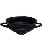 Oud Grieks Kylix en Bucchero Nero - 7e/6e eeuw vóór Christus