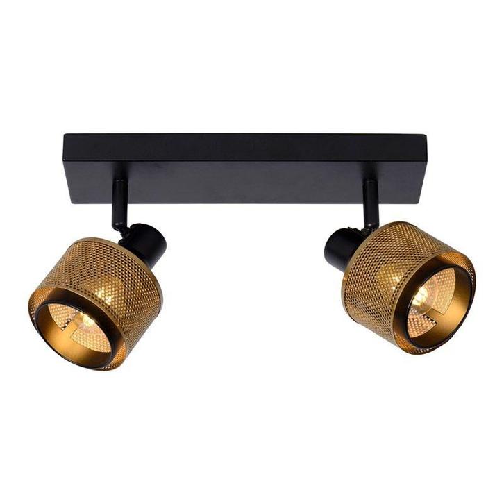 Lucide RAFA - Plafondspot - 2xE14 - Zwart -, Huis en Inrichting, Lampen | Spots, Nieuw, Verzenden