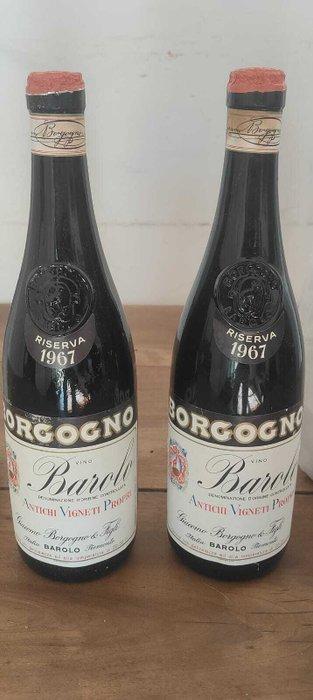 1967 Giacomo Borgogno e Figli - Barolo Riserva - 2, Verzamelen, Wijnen