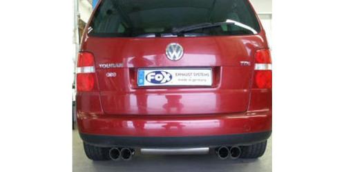 FOX VW Touran TSI achterdemper uitgang rechts/links - 2x76 t, Auto-onderdelen, Uitlaatsystemen, Nieuw, Verzenden
