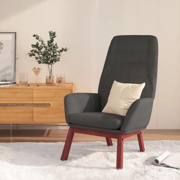 vidaXL Relaxstoel stof donkergrijs, Huis en Inrichting, Fauteuils, Verzenden, Nieuw