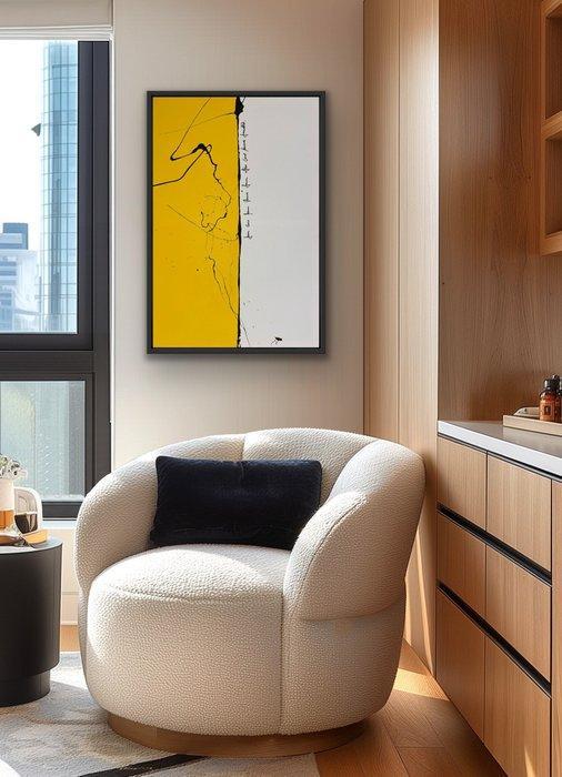 Laura Pinchete - Rayo en dualidad blanca y amarilla XL. No, Antiek en Kunst, Kunst | Designobjecten