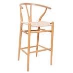 barkruk Y-stoel wishbone naturel, Huis en Inrichting, Nieuw, Verzenden