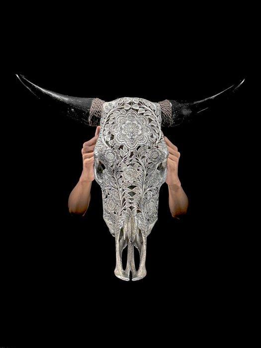 Geen minimumprijs - Indrukwekkende grote handgesneden grijze, Antiek en Kunst, Kunst | Designobjecten