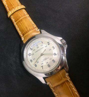 Hamilton - Khaki Automatic - Zonder Minimumprijs - H64455533, Handtassen en Accessoires, Horloges | Heren, Nieuw