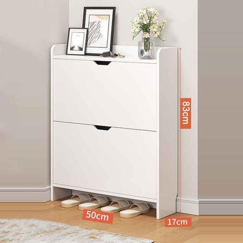 Schoenenkast 50x17x83 cm Wit, Auto diversen, Autogereedschap, Verzenden