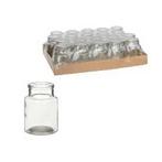 Glas Vaas Fles voor schelpen 10x7 cm