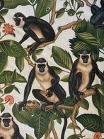 Elegante stoffenpatroon met dierenprint in jungle-stijl met, Antiek en Kunst