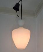 Plafondlamp - Opaline glas - Vintage Italiaanse lamp