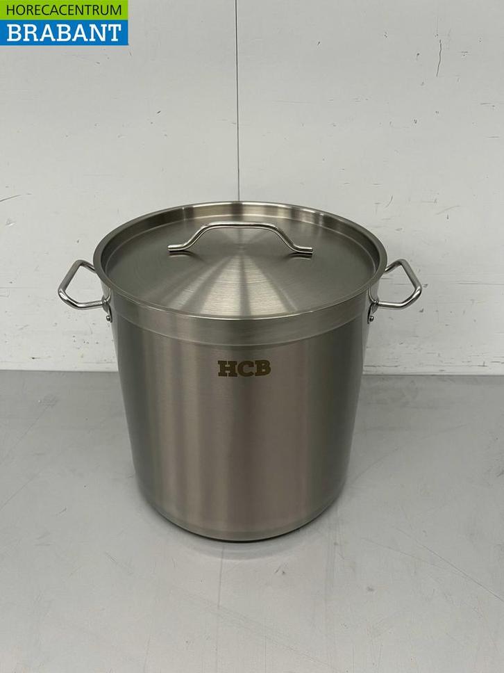 RVS HCB Soeppan Kookpan Pan Inductie 30,5 x 31,5 cm 21 liter, Zakelijke goederen, Horeca | Keukenapparatuur, Ophalen of Verzenden