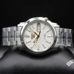 SEIKO 5 - DAY-DATE, DIAL BIANCO, NUOVO, GARANZIA, K91 -