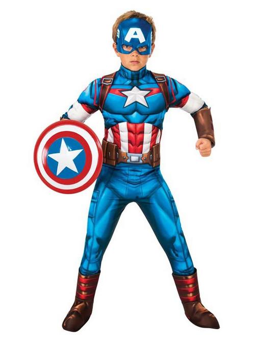 Captain America Pak Kind, Kinderen en Baby's, Carnavalskleding en Verkleedspullen, Nieuw, Verzenden