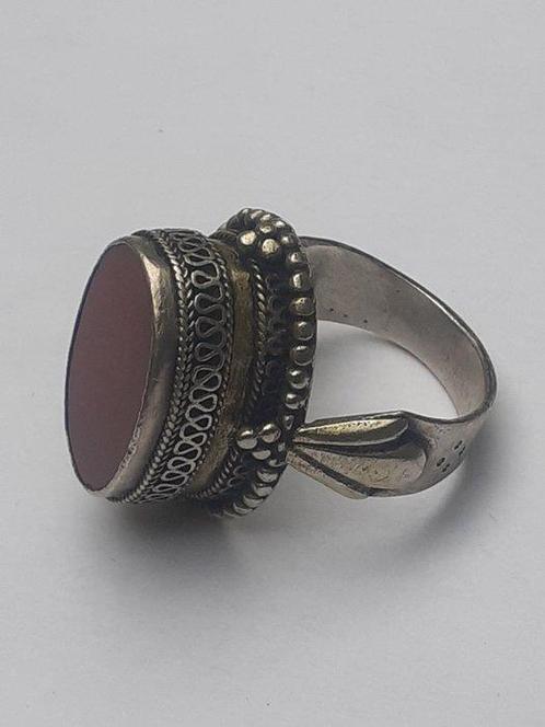 Carneool - Zilver - Ring, Antiek en Kunst, Kunst | Niet-Westerse kunst