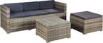 Tweedekans | Loungeset Punta Cana - M - Polyrotan, Tuin en Terras, Tuinsets en Loungesets, Ophalen of Verzenden, Nieuw