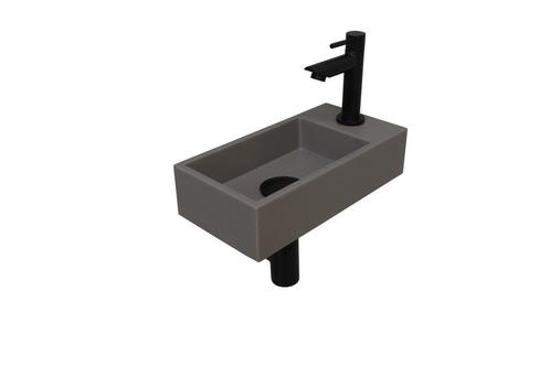 Fonteinset INK Versus 36x18x9 cm Quartz Beton Met Kraangat, Doe-het-zelf en Bouw, Sanitair, Overige typen, Nieuw, Ophalen of Verzenden