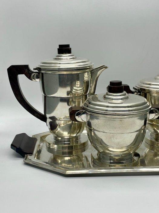 Orfèvre TR (travail français) - Koffie- en theeservies (4) -, Antiek en Kunst, Kunst | Designobjecten