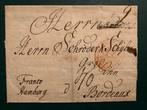 France 1749 - Précurseur rare de Copenhague à Bordeaux avec, Gestempeld